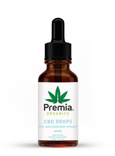 Organic CBD Oil - 250 mg - Premia Naturals