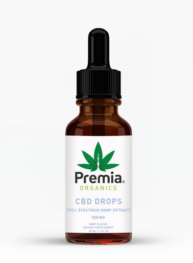 Organic CBD Oil - 500 mg - Premia Naturals